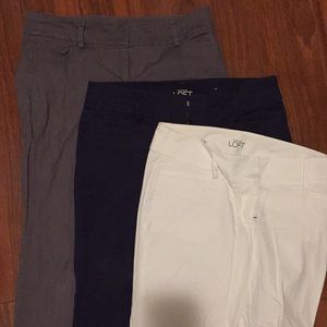 EUC 3 pairs of Loft ankle pants! Size 4!